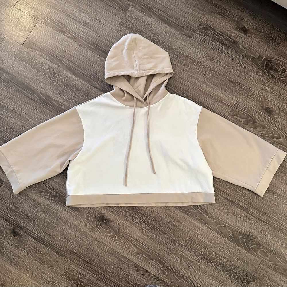 Nap Two-Tone Drawstring Hoodie